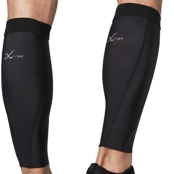 CW-X Compression Footless Calf Sleeves, Small, Pink, unisex - Picture 4 of 11